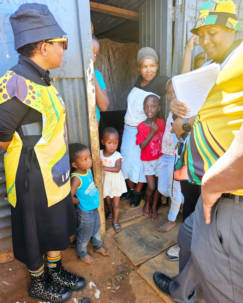 We are conducting door to door, in Kanana North West, we are engaging with locals. #ANCAtWork