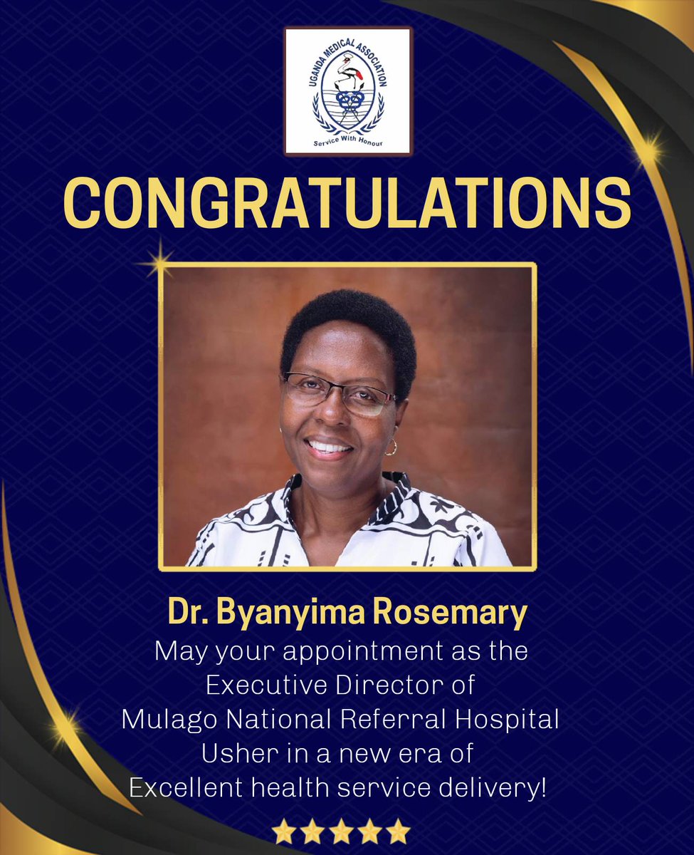 Your commitment to the advancement of healthcare in Uganda is commendable, and we believe that under your guidance, Mulago NRH will continue to thrive as a center of excellence in medical care, research, and education. Congratulations Upon you Appointment!