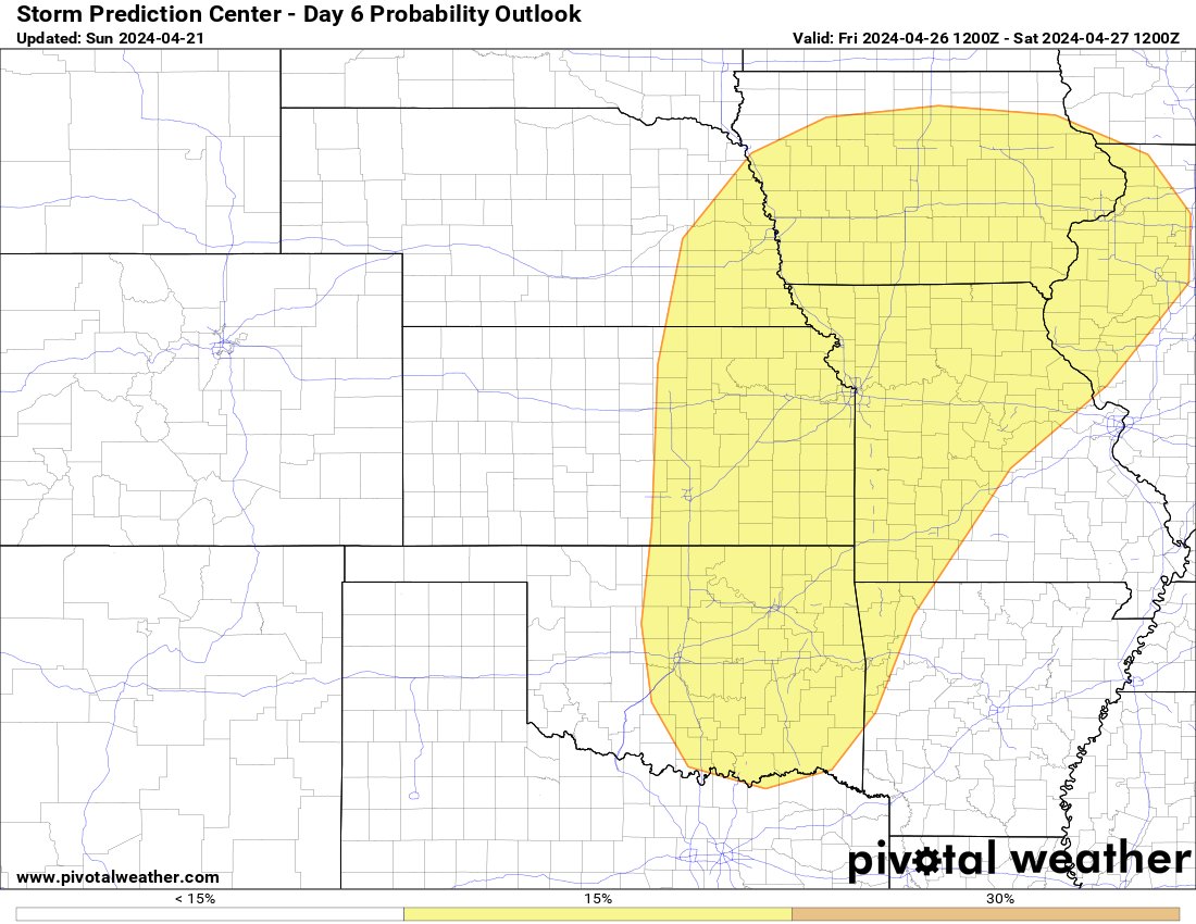 Watching Friday as another potential day for severe weather across the region. There are still a lot of uncertainties in this storm system, and ongoing disagreement among models. We will know more in the coming days, so stayed turned for impacts specific to #omadome #omahaweather