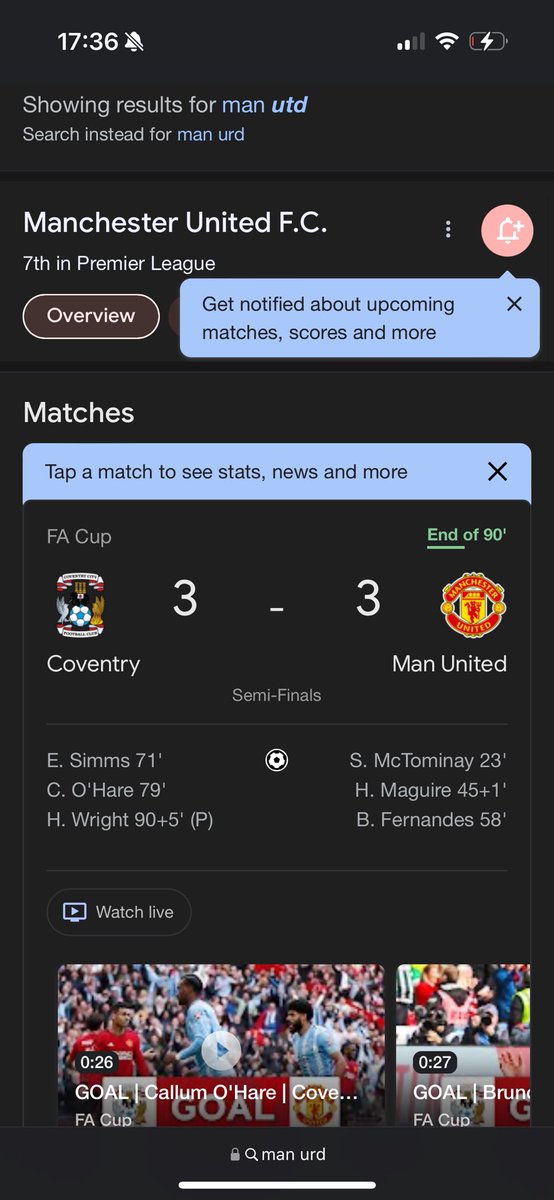 Na. Chelsea I thought you were shit until I saw this… Manchester United you were 3-0 up and you bottled a 3-0 lead to a championship club.🤣 Whether you win or not there is no excuses to be losing like that. #FACup #ManUnited #MNUCOV #COVMNU #MUNCOV