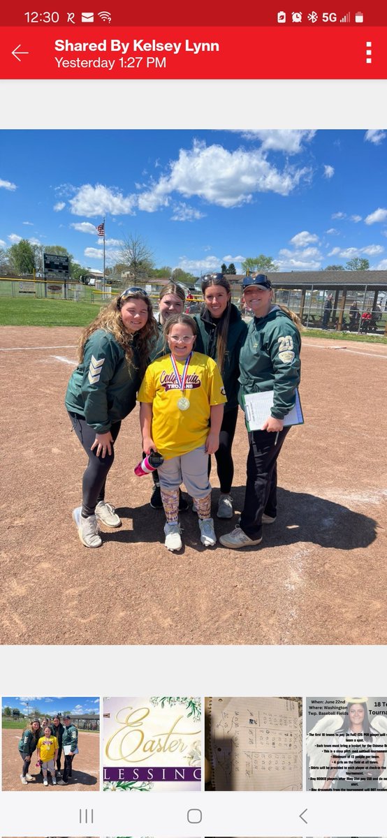 🥎🥎🥎8U Tournament 🥎🥎🥎
Fastest Runner Na'riah Blackmon from Monessen with Lily and Ava. Home Run winner Mackenzie Chmura from California with Lauren, Lily,  Ava and Gracie.
🥎🥎🥎Congrats Girls🥎🥎🥎