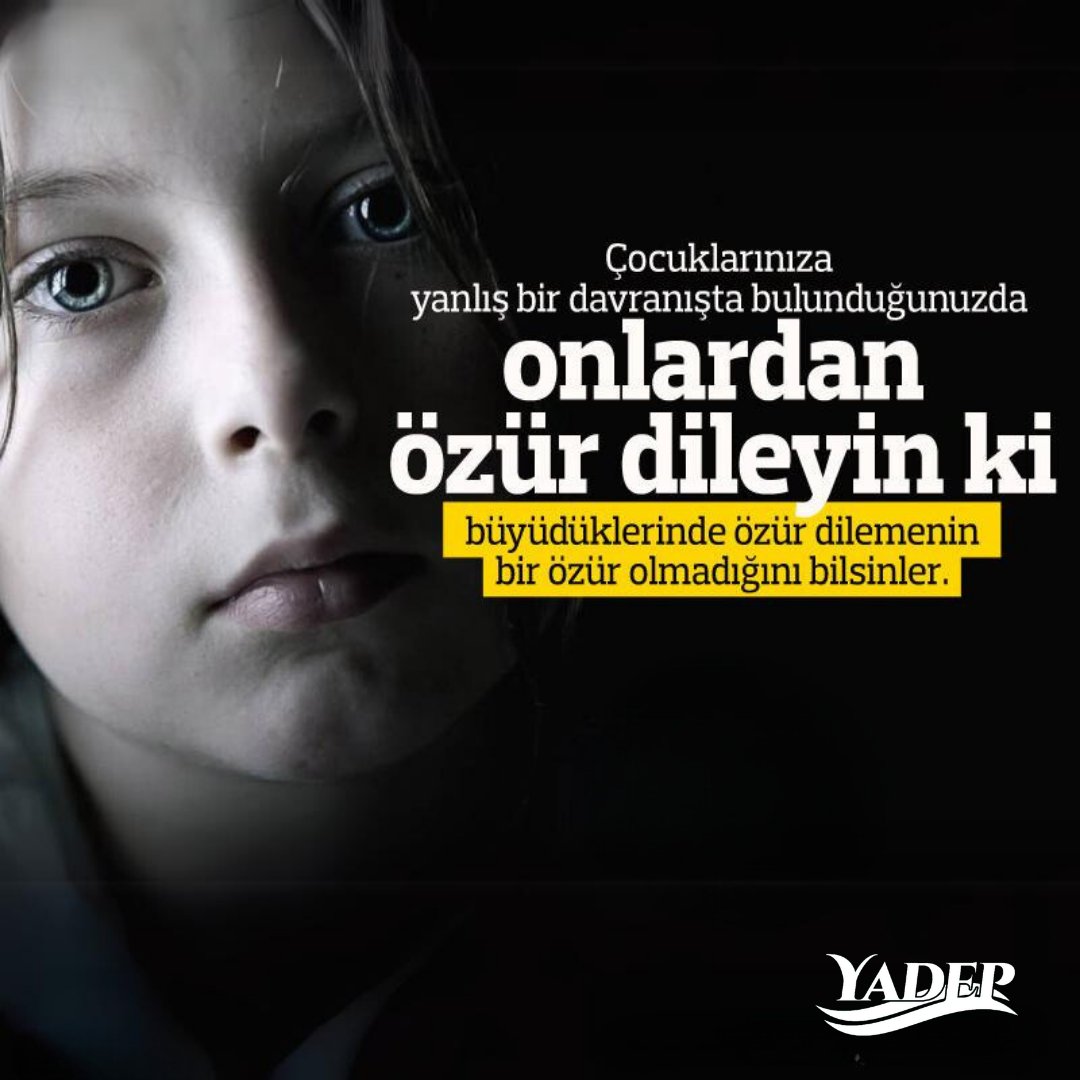 Çocuklarınıza yanlış bir davranışta bulunduğunuzda onlardan özür dileyin ki büyüdüklerinde özür dilemenin bir özür olmadığını bilsinler 

#yapılandırılmışdeğerlereğitimiprogramı #değerlereğitimi #keşfet #keşfetteyiz #aile #eğitim