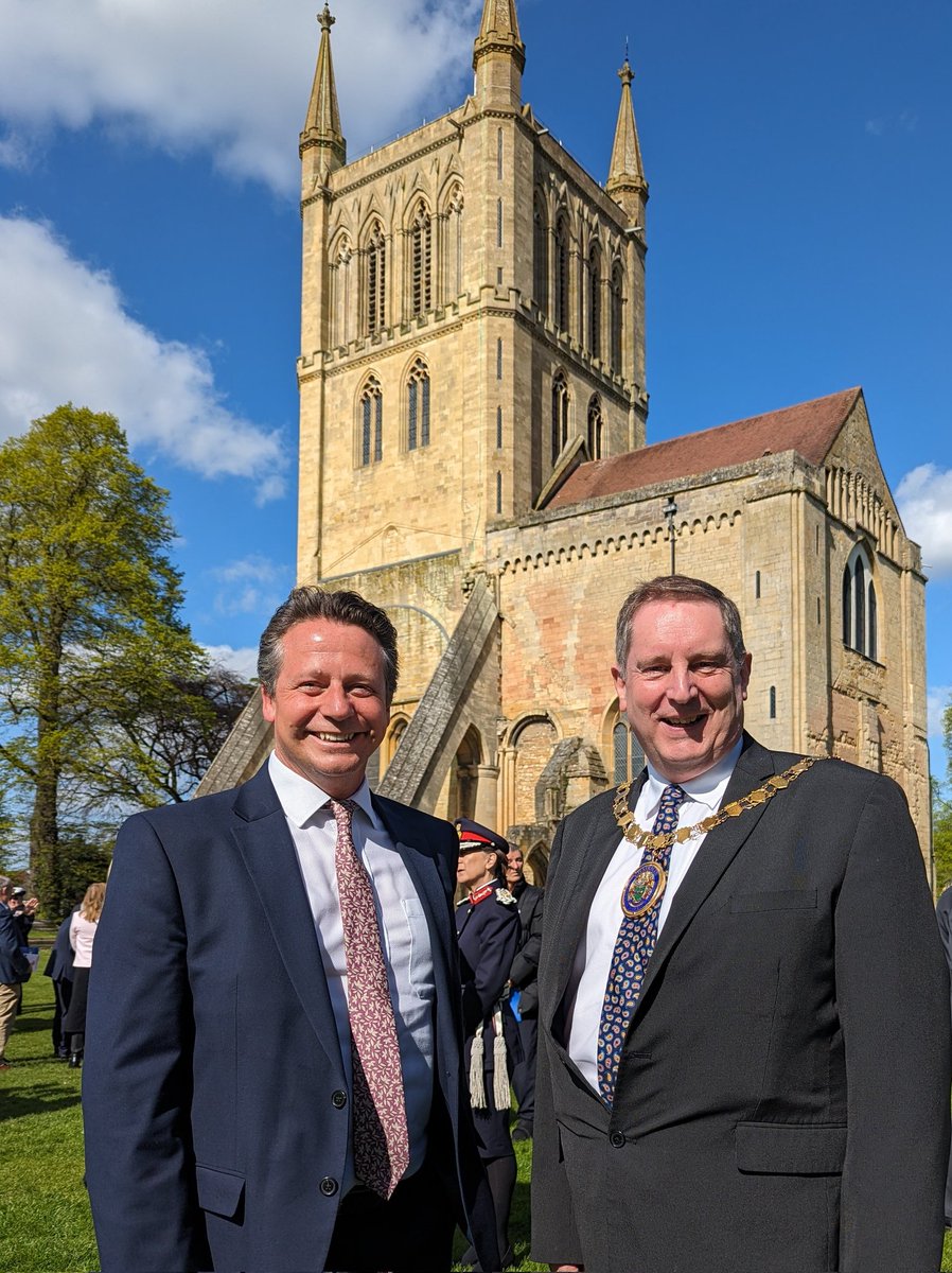 A beautiful service in every way to celebrate 50 years of Wychavon District Council today - held at the grand Pershore Abbey and led by our fantastic Wychavon Chairman, Councillor Robert Raphael.