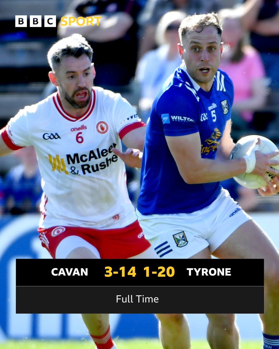 What a second half!

We're going to extra-time at Breffni Park!

Watch live on BBC Two NI, iPlayer and the BBC Sport website 📺📲💻

#BBCGAA