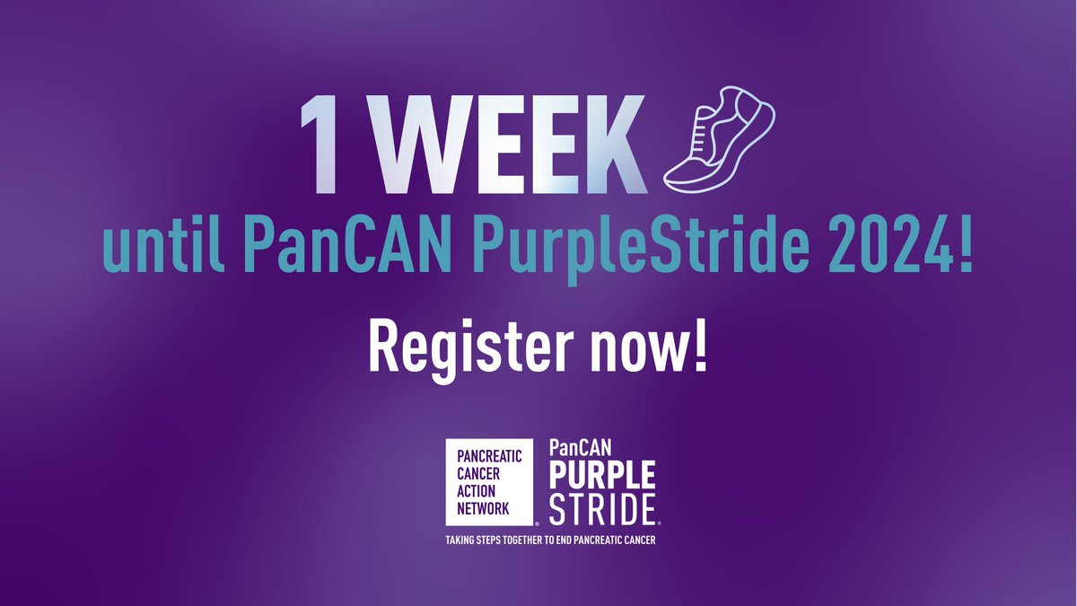 It's almost time to 👟 lace up those sneakers, 🫂 gather your friends and family, and get ready to 💜 take steps — together — to end pancreatic cancer. Let us know below if we'll see you at #PanCANPurpleStride Boston on April 27, 2024! ⬇️