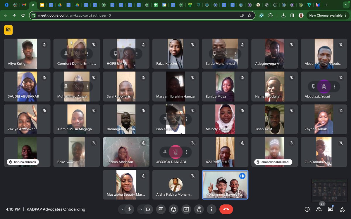 We are excited to kick off #KADPAP with a virtual onboarding of our Champions! 

Welcoming our passionate advocates to the team virtually as we gear up for impactful initiatives ahead. 

#KADPAPChampions #KADPAP #YandyTechCommunity #TheNigeriaWeWant