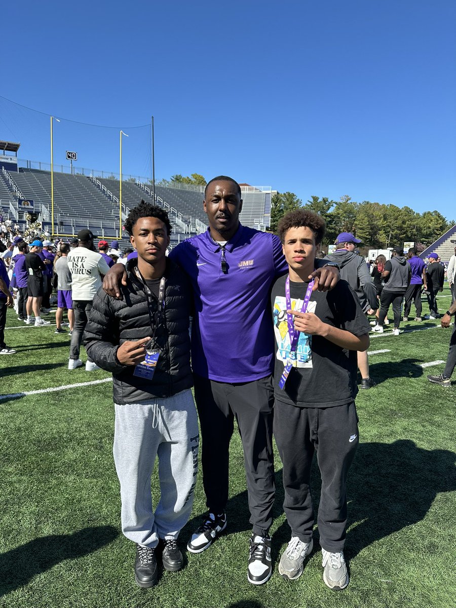 Had a great time down JMU for the spring game this weekend! Excited to be back for camp this june! @CoachP_eterson @ProcessExposure @FlintHillFball @JMUFootball #SparkTheFlint🔥 #GoDukes