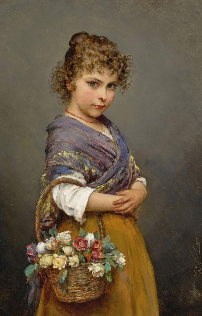 Eugene de Blaas
'Girl with a Basket of Flowers'
1894

#artistlife #paintings #the19thcenturyart #art #ArtliveAndBeauty #paintingoftheday #artgallery #artgallery