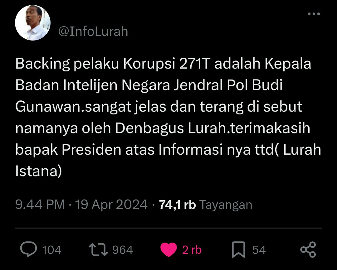 kripikripik1's tweet photo. @LexWu_13 Budi Gunawan https://t.co/EAmb07i4Lm