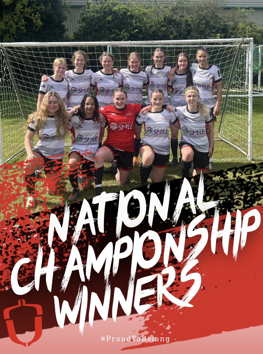 Our JW1’s are the National Champions, winning 8 games and finishing on a draw in two others 🏆🔴⚫️ @AoC_Sport #AoCChamps #ProudToBelong #Acorns #DNA