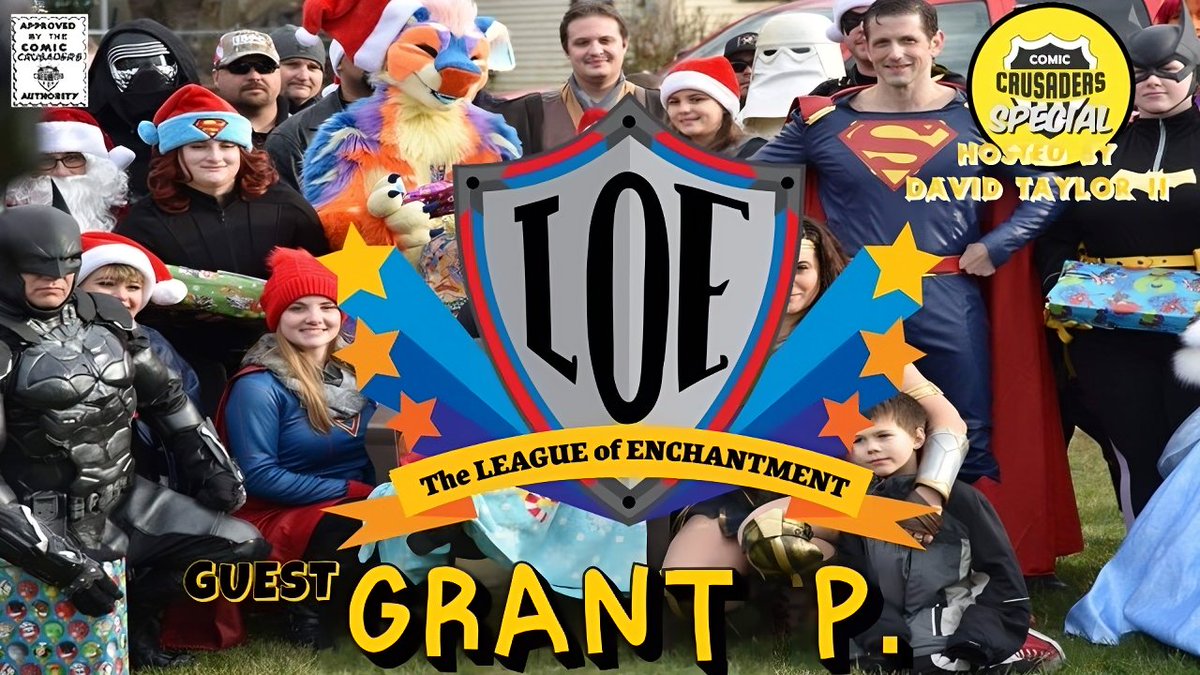 #HappySunday! Get ready to Hang Out w/#DT2 (@DT2ComicsChat) as he chats with #GrantP from the #LeagueOfEnchantment to learn all about their amazing organization & more..... #charity #cosplay @leagueofenchan1 ow.ly/ITgP50Rkx59