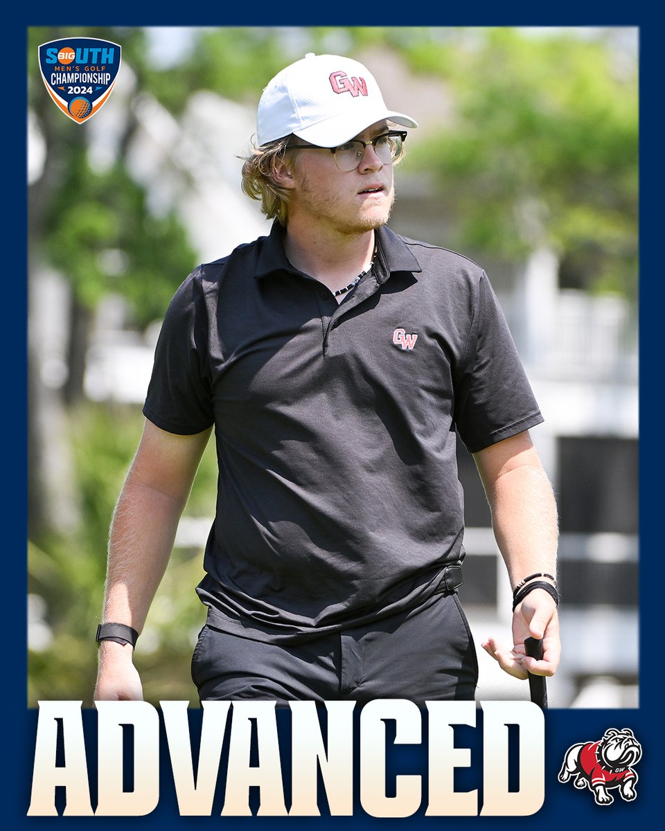 ADVANCED ⛳️ 🏆 No. 4 @gardnerwebbgolf defeats No. 1 High Point to advance to this afternoon's Match Play Final! #BigSouthGolf