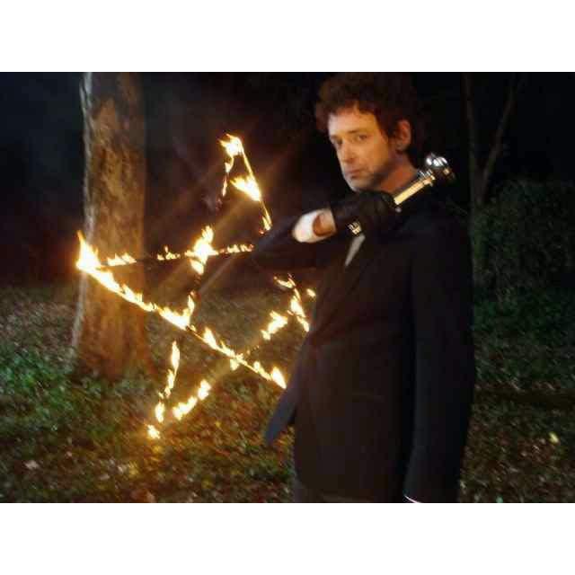 Gustavo Cerati. Grabación del videoclip 'Magia', del álbum 'Fuerza Natural'.