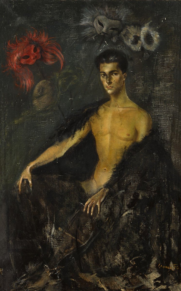Leonor Fini, “The twink with masks” (1949)