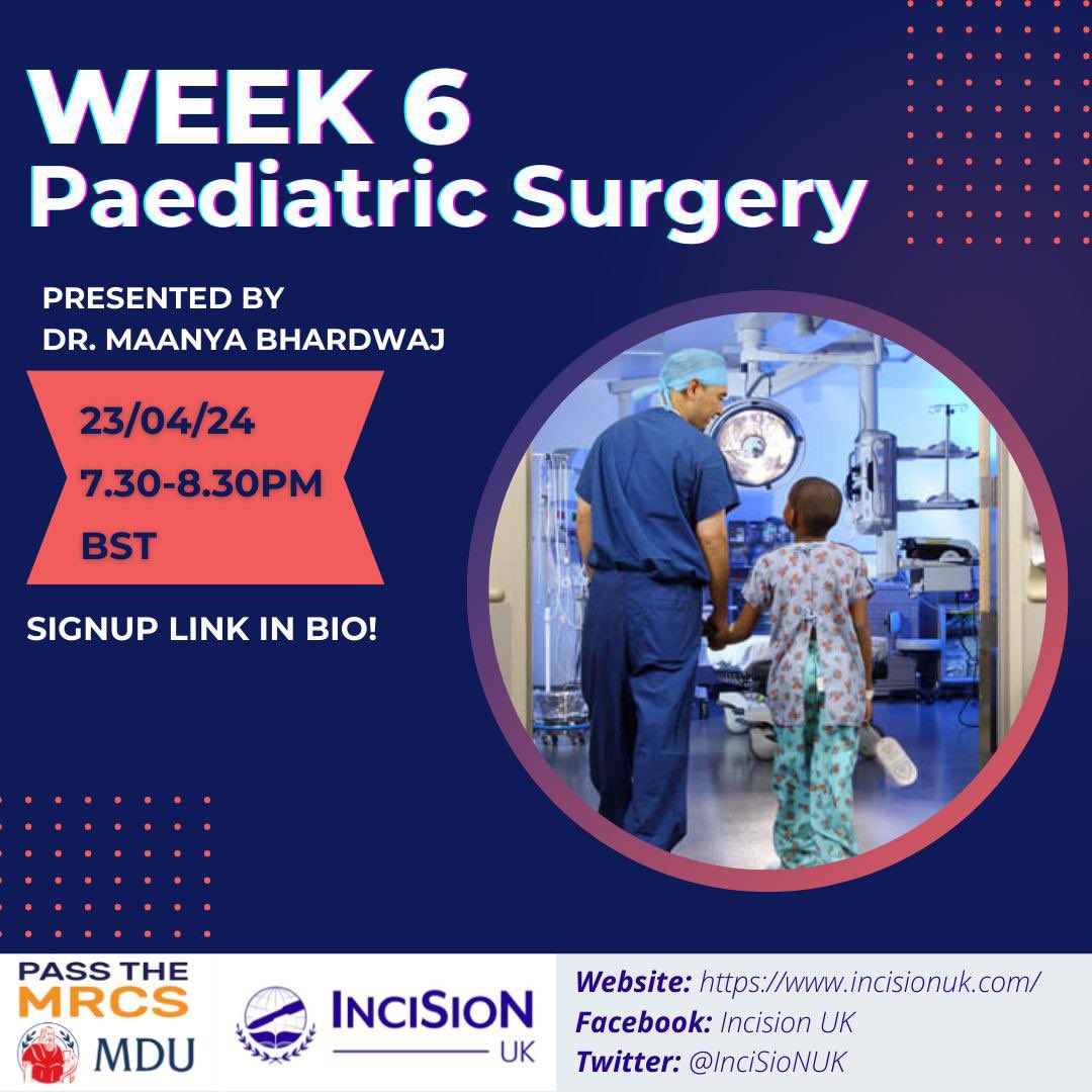Our teaching series continues after a short break! We are kicking things off with a paediatric surgery talk! 🔬👶🏻🫀 tr.ee/Qrgw5VWUax