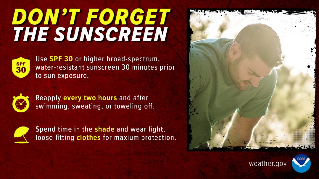 Hearing the call of the outdoors on this warm, dry weekend🌄? We are too! With temperatures running above normal, remember to stay hydrated and wear sunscreen to prevent heat related illnesses.
