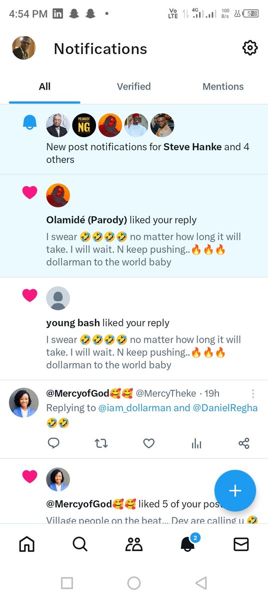 Hey where is everyone oooo @Jbrandy_YBNL come oooo @olamiddeee liked my comment.. I don blow ooo. 🔥🔥🔥🔥 Much love from this side. Baba thank you.