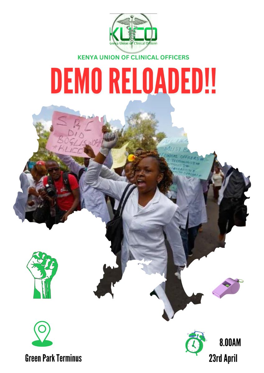 Our tuesday demos are alive 
#ClinicalOfficersStrike