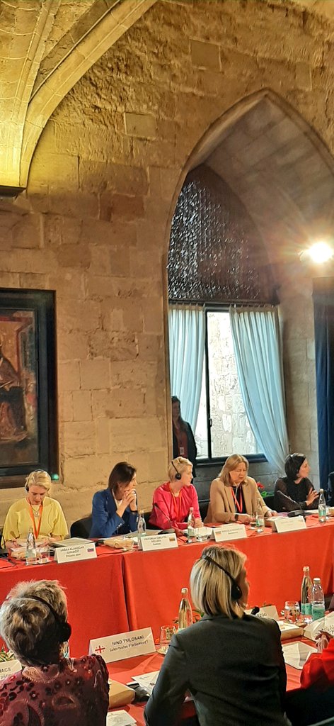 Gathering of women speakers in Palma de Mallorca, #Spain, like a vibrant tapestry, each bringing their unique hue to the canvas of leadership, ahead of the #EU Parliament Presidents' meeting. #WomenLeaders