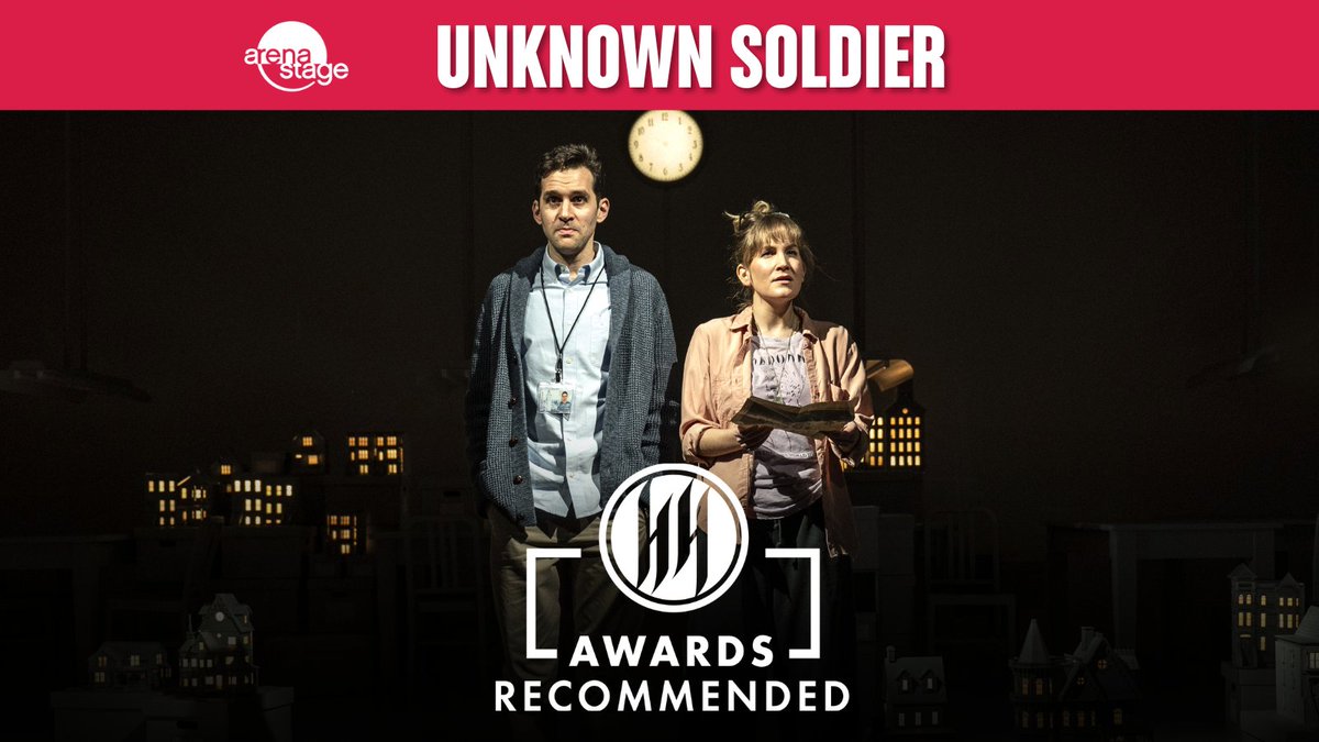 We're proud to share that the sweeping, romantic new musical UNKNOWN SOLDIER is now Helen Hayes recommended. 🌟 See it now through May 5! 🎫: arenastage.org/soldier 📷: Adam Chanler-Berat (Andrew Hoffman) and Lora Lee Gayer (Ellen Rabinowitz). Photo by Teresa Castracane.