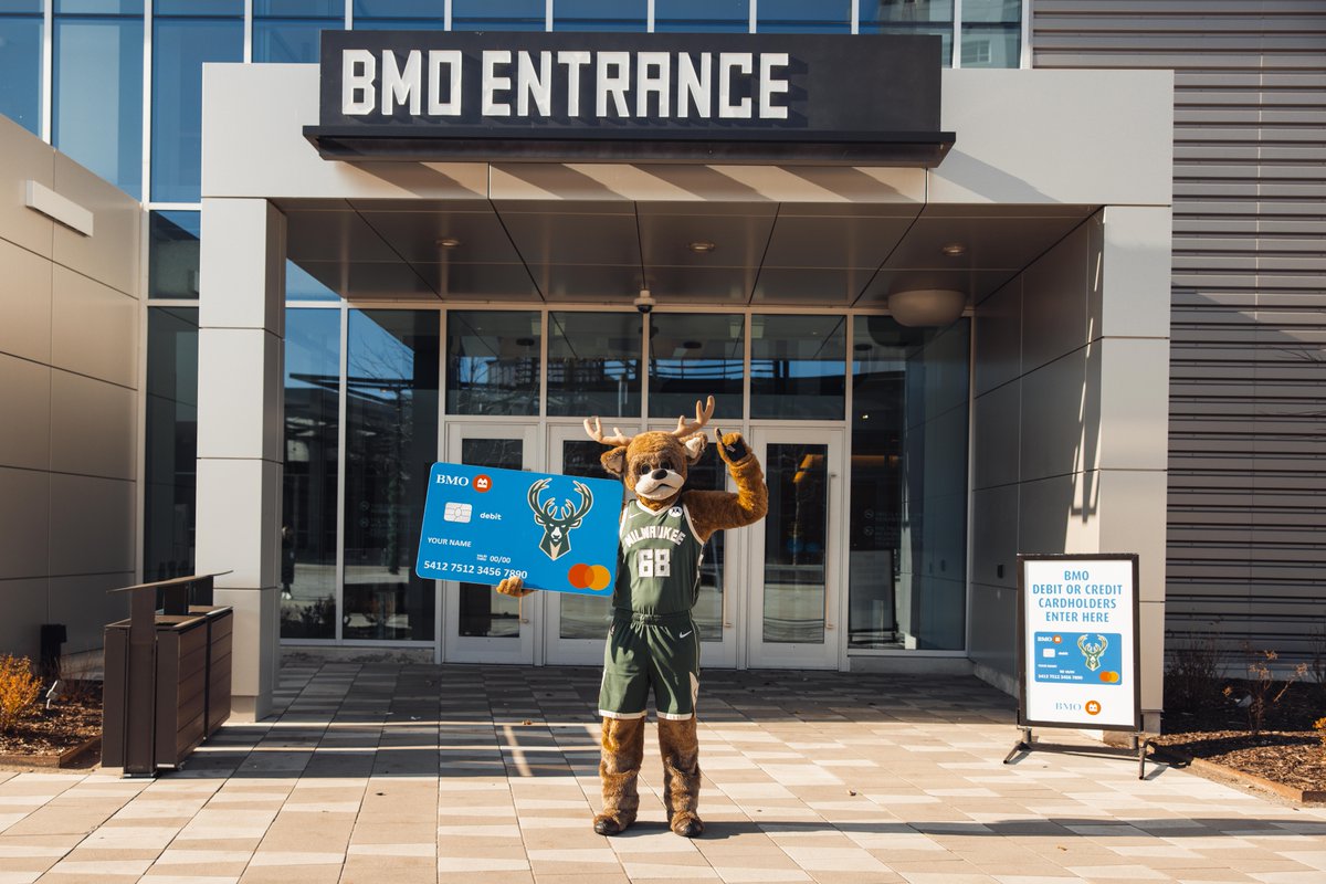 BMO Customers attending tonight’s @Bucks game – show your card at the BMO Entrance to get a Milwaukee Bucks beanie and other exclusive perks, while supplies last! #FearTheDear