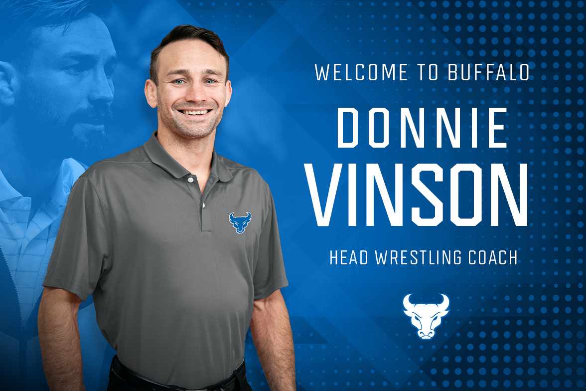 A 𝗻𝗲𝘄 𝗲𝗿𝗮 of UB Wrestling.

Please welcome head coach Donnie Vinson.

🔗ubbulls.com/news/2024/4/21…

#UBhornsUP