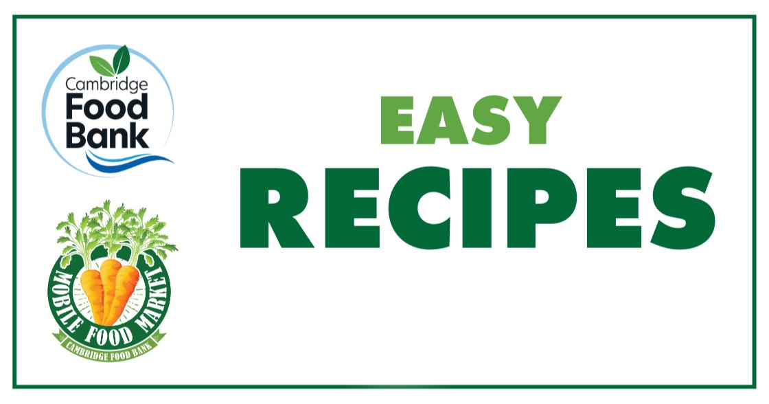 If you're looking for kitchen ideas, the Cambridge Food Bank has a variety of easy and tasty recipes. You can find them in our Recipe Collection at cambridgefoodbank.org/category/recip… #CambridgeFoodBank #FeedingCommunity #Recipes