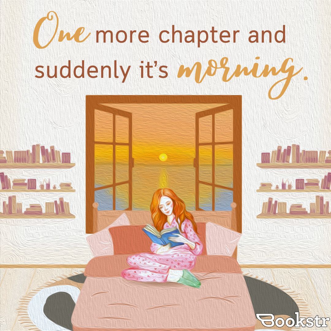 BookstrOfficial's tweet photo. These are the moments we live for! 
 [🎨 Graphic by Elizabeth Hoyer] 

#bookloverproblems #books #relatable https://t.co/Pcgn94BxD0