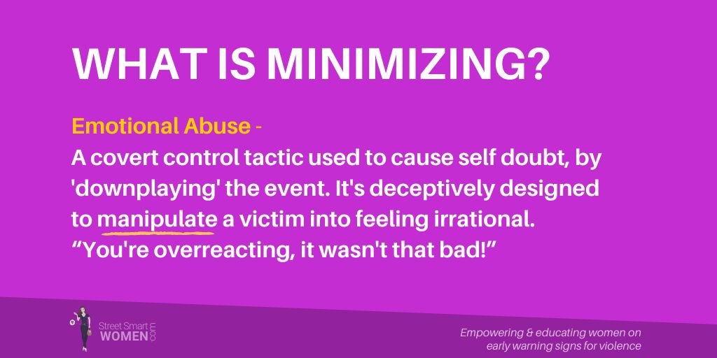 #MaybeHeDoesntHitYou but he constantly downplays your recollection of his hurtful behavior? #ThatsNotLove - It's emotional abuse designed to control you.