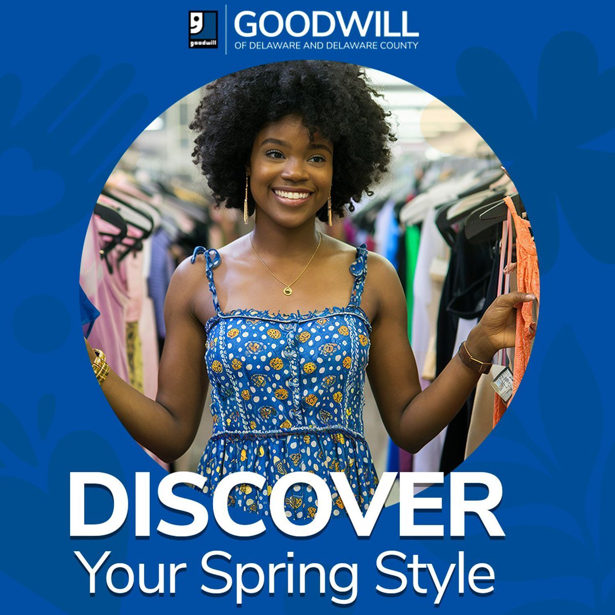 goodwillde's tweet photo. Embark on a style adventure this spring at Goodwill! 🛍️✨ Uncover unique finds and embrace your personal flair. #DiscoverYourSpringStyle #FashionFun #SpringVibes #Goodwill #GoodwillDE #ShopGoodwill #netde #denonprofit https://t.co/iYNB1Ruz3D