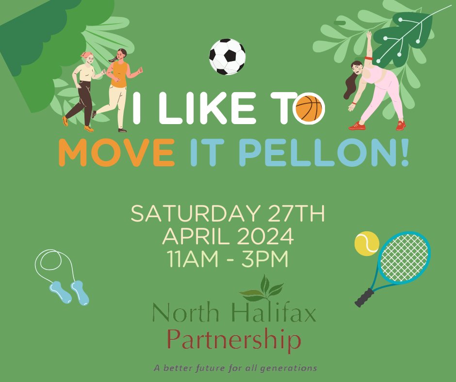 Join us on Saturday 27th April between 11am-3pm 2024 for a fantastic and fun filled event! There will be bike giveaways, circus workshops and much more...you don't want to miss it! 🎪 Find out more 👇 northhalifaxpartnership.org/2024/04/18/i-l… #ILikeToMoveIt #FamilyEvent #NHP