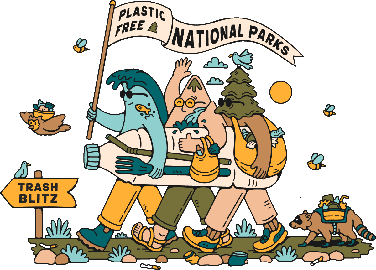📢  🌴 We’re teaming up with @5gyres to collect data on #PlasticPollution in U.S. National Parks & you can help. 🌵 Head to any national park, do a cleanup, & submit your data through the #TrashBlitz app. 🌻 Sign up: 5gyres.org/PlasticFreePar… ☀️#PlasticFreeParks 

📸 @domfishh