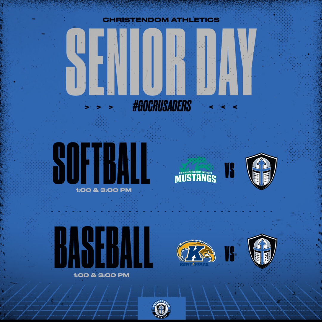 ‼️SENIOR DAY‼️
Come support our senior athletes today at 1 & 3 PM at Bing Crosby Sports Complex!
#GOCRUSADERS🔵⚪️