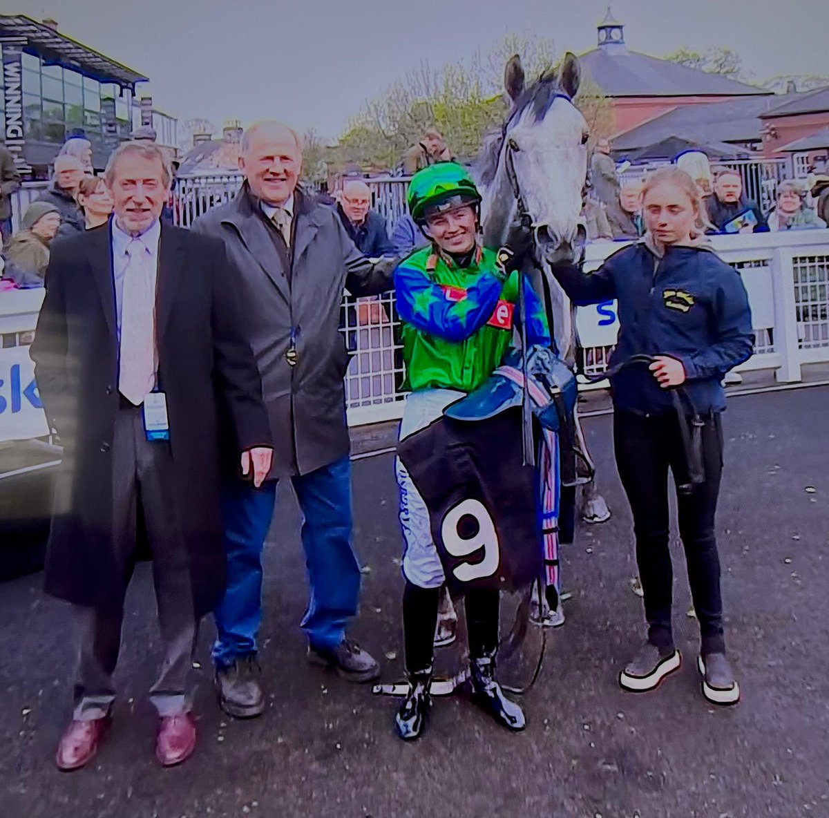 Kelpie Grey brilliantly ridden by @OsborneSaffie gave us our 2nd winner of the day @MusselburghRace, well done Kelpie! 🏆🏆