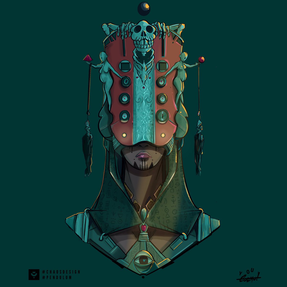 Fwltur's tweet photo. "In all chaos there is a COSMOS, in all disorder a secret order.
#CHAOSDesign #Pendulum @Pendulum_NFT https://t.co/D5UMHcdrNB