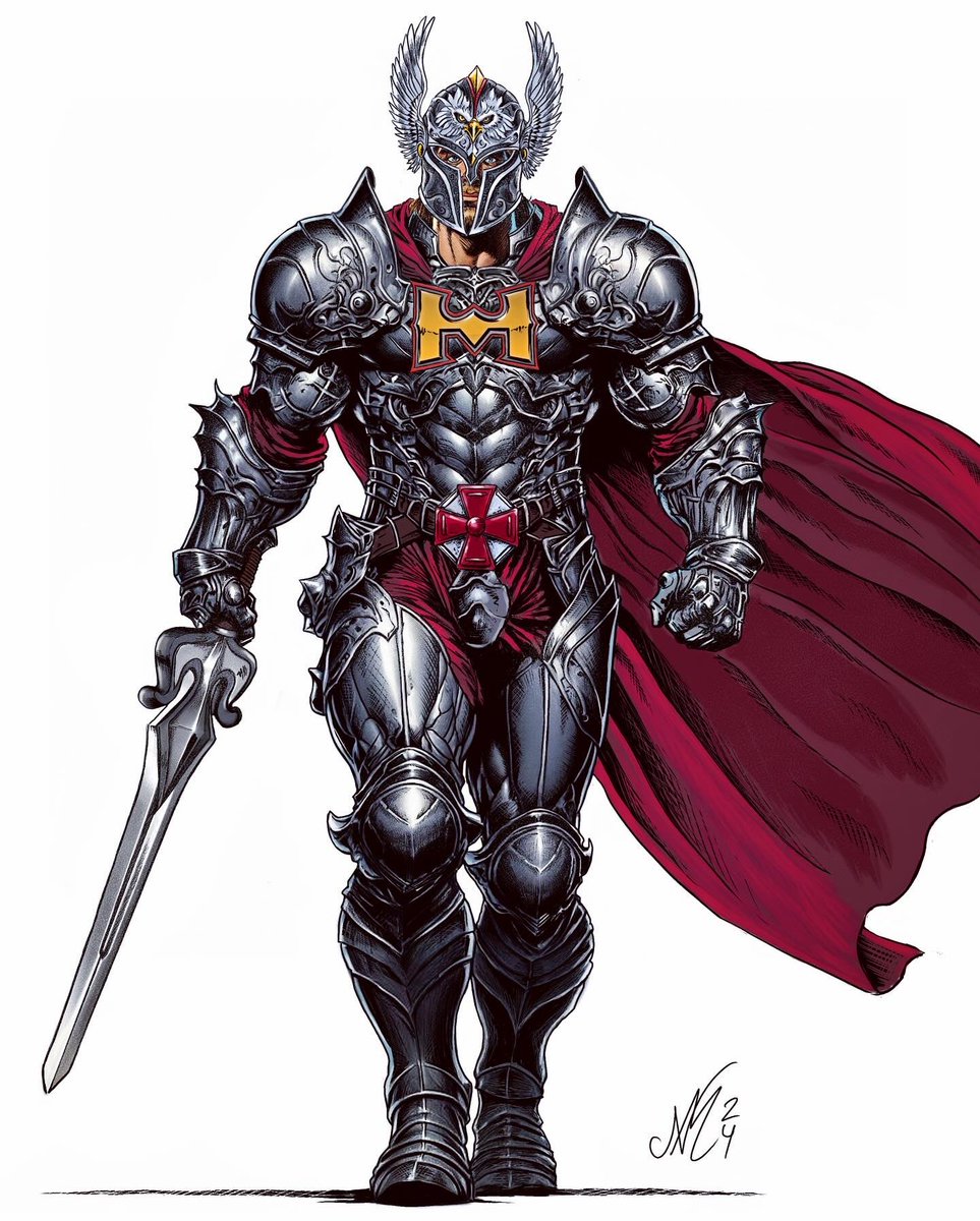 #HeMan Paladin of Zoar. When an evil power so great even #Skeletor fears it threatens Eternia, the Lord of Destruction and the Sorceress of Grayskull team up to create a new armor for the most powerful man in the Universe. The champion of the Living against the Dead that walk!