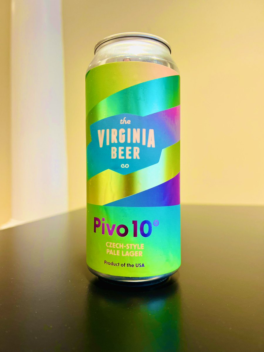 Releasing Today (a Sunday, even): 🇨🇿 Pivo 10° A traditional Czech-Style Pale Lager. Brewed for / poured from a traditional Czech Beer Faucet. Smooth and swift, how it is poured and how it goes down. Side Pulls + 4-Packs available. On a Sunday! Na Zdraví: virginiabeerco.com/beer/pivo-10/