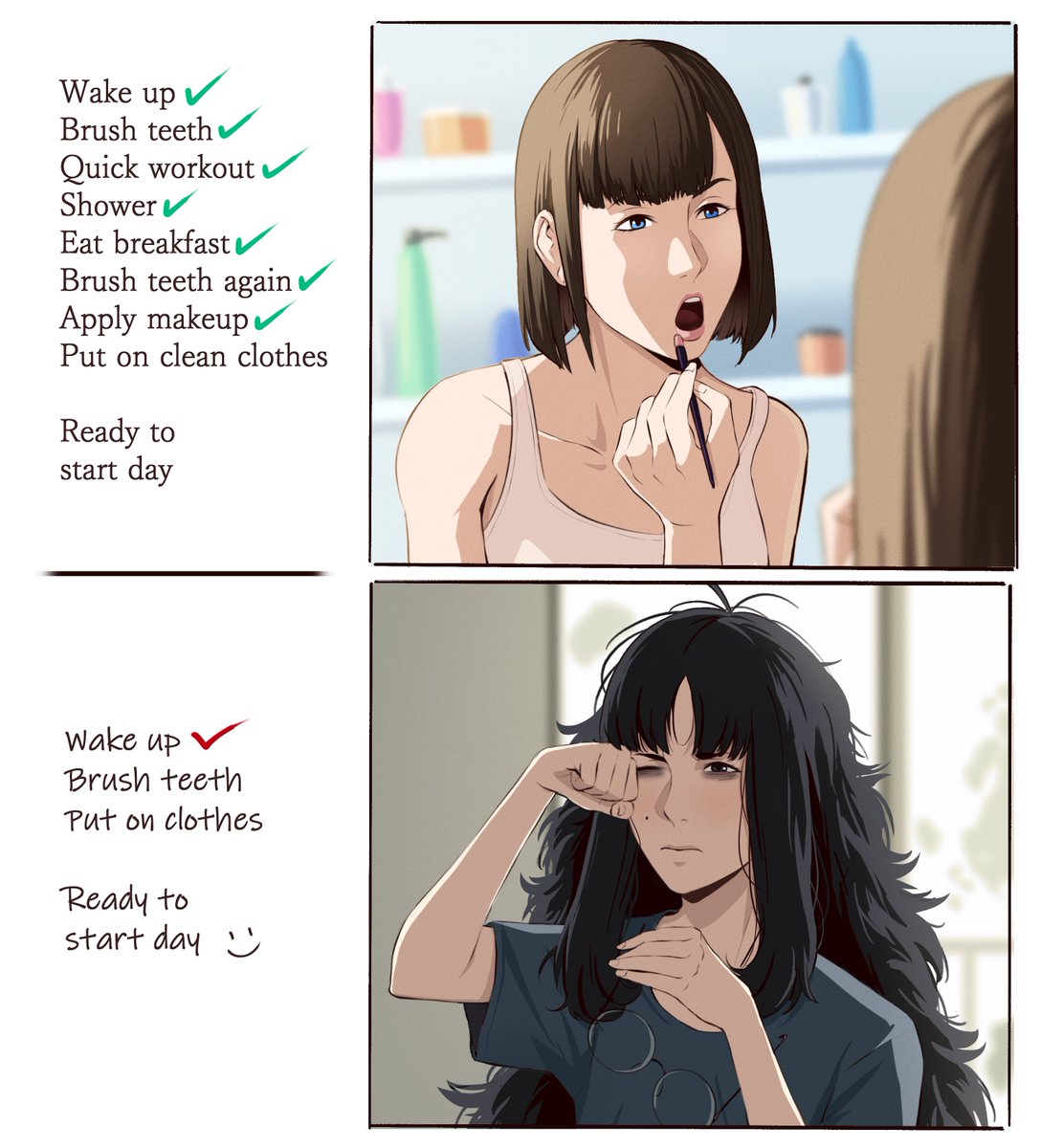 Morning routine 