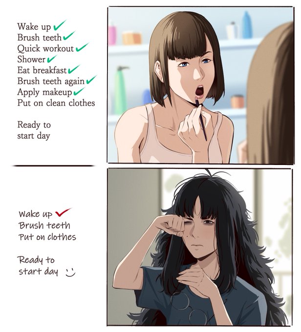 Morning routine 