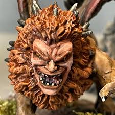 The creature attempted to #crawl from the once-covered pit, scrabbling at the slick edge. The hunters watched as cat's paws clawed the earth; wingtips jutted; a human face framed with a lion's mane appeared. 'A manticore!' a hunter cried. As one, they turned and fled. #vss365