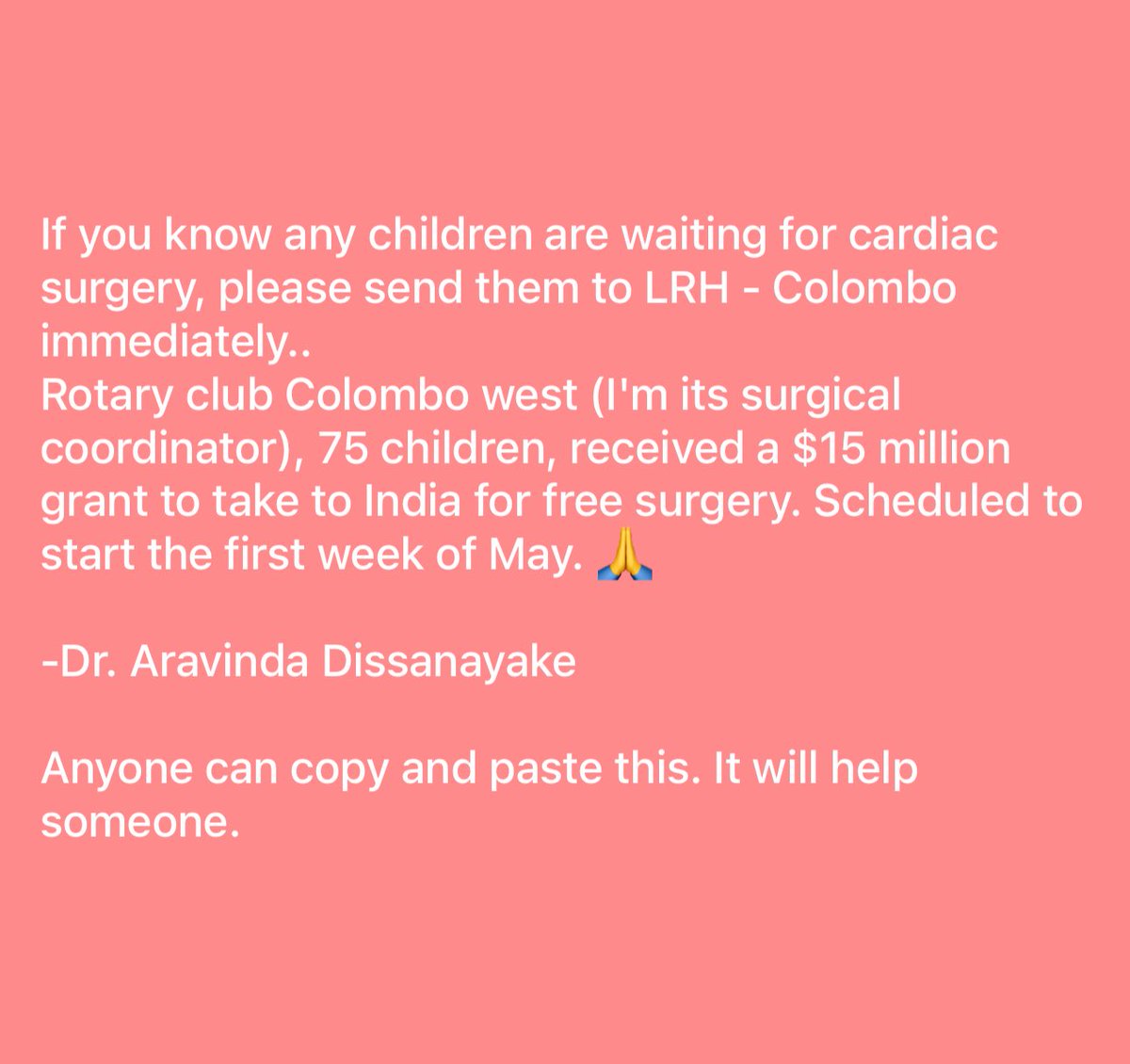 #Srilanka #CardiacSurgery #Surgery #Cardiac #Colombo #India #FreeSurgery