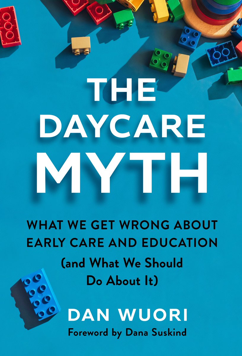 My book, The Daycare Myth: What We Get Wrong About Early Care and Education (and What We Should Do About It), is coming in September from @TCPress. I can’t wait to share it with you and for the chance to begin delivering its message in person. Need a speaker for an upcoming