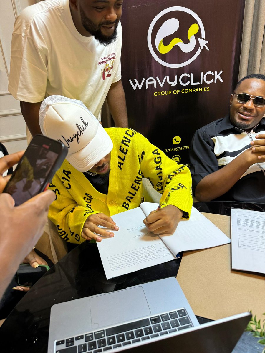 wavyclick's tweet image. It's official, signed,  sealed &amp;amp; and delivered. We are happy to announce @Yungmillzsound to the Wavy Click family #wavyclick #firstwave #recordlabel
