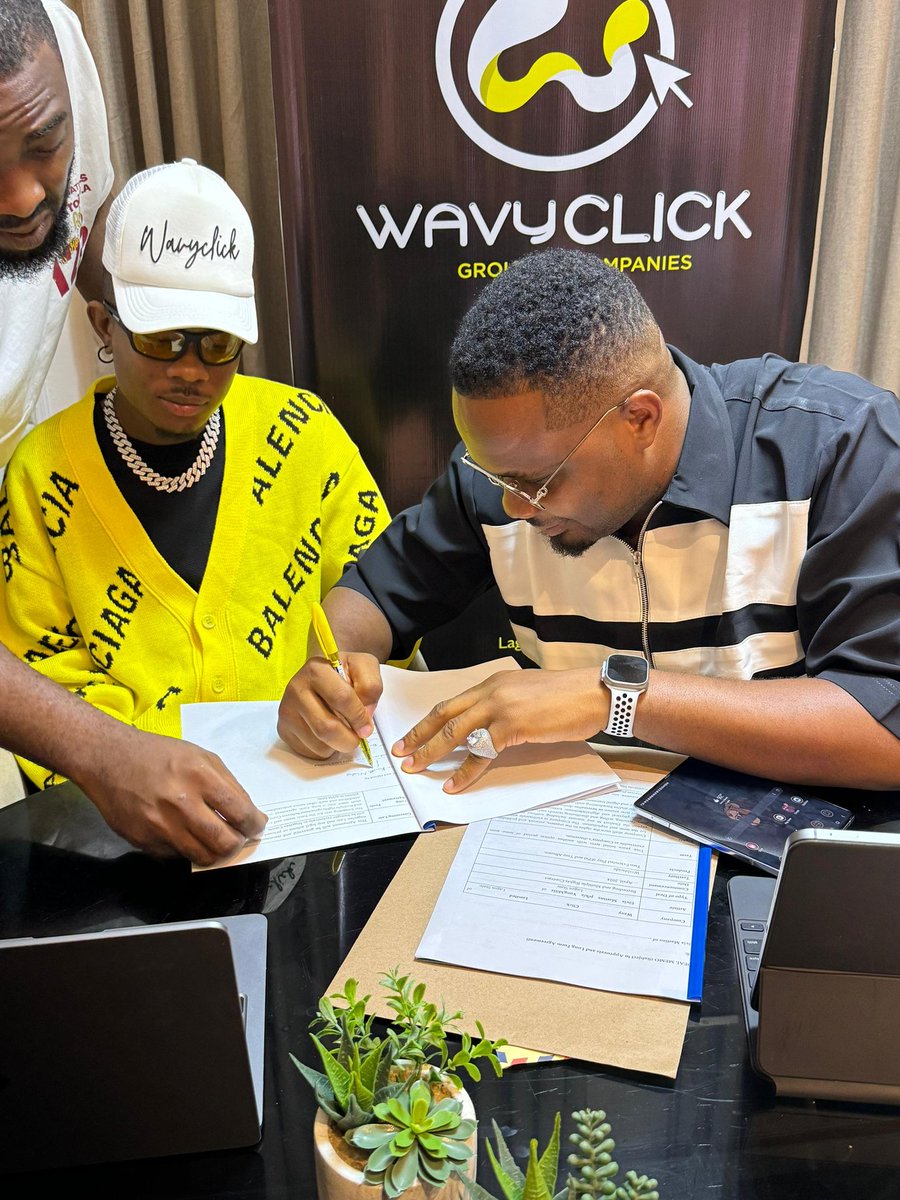 wavyclick's tweet image. It's official, signed,  sealed &amp;amp; and delivered. We are happy to announce @Yungmillzsound to the Wavy Click family #wavyclick #firstwave #recordlabel