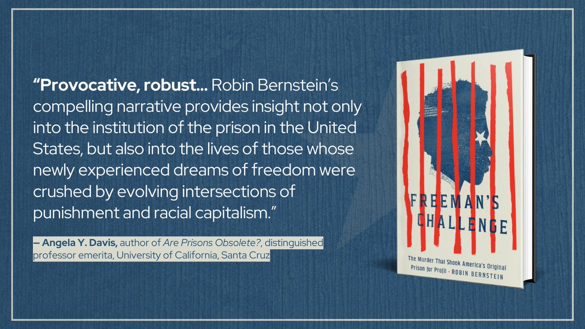 Endless gratitude to #AngelaYDavis for her world-shaping actions and ideas. I couldn't have written Freeman's Challenge: The Murder that Shook America's Original Prison for Profit w/o her. amazon.com/Freemans-Chall… @UChicagoPress #AngelaDavis
