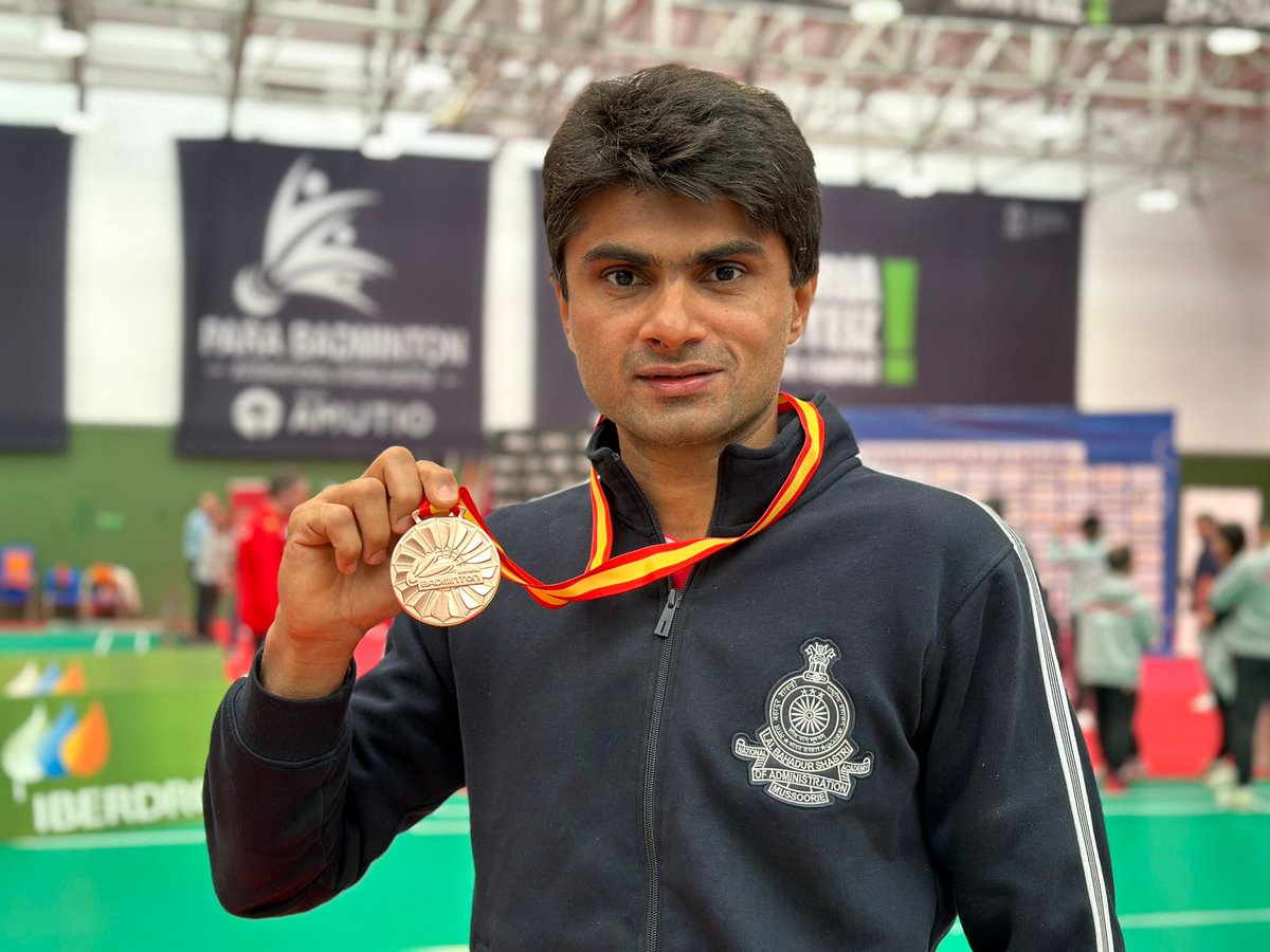 Won Bronze Medal in Spanish Open ( Level 2) Para Badminton Championships 2024 held at Vitòria, Spain. Thanks for your blessings. Jai hind 🙏