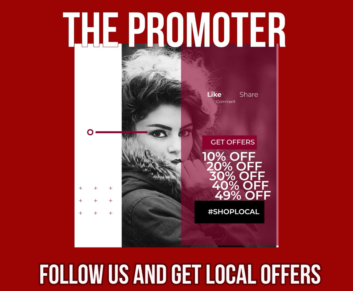 Everyone; Like, share, comment and follow #ThePromoter to see local offers when they come out!
#ShopLocal #EastKilbride #Rutherglen #Cambuslang #SupportLocal #LocalDeals
