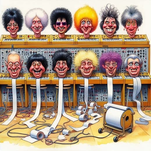 Mad Magazine takes a sad look at every Heldon record, French distributors, recording with Metal Urbain / no underwear, having the right chair congruent to mixing board width, also: Jean Michael Jarre - “Boomeé Pou”