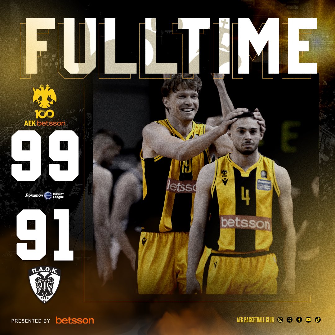 🦅✅ #aekbetssonbc #season2023_2024 #stoiximanbasketleague #aekpaok