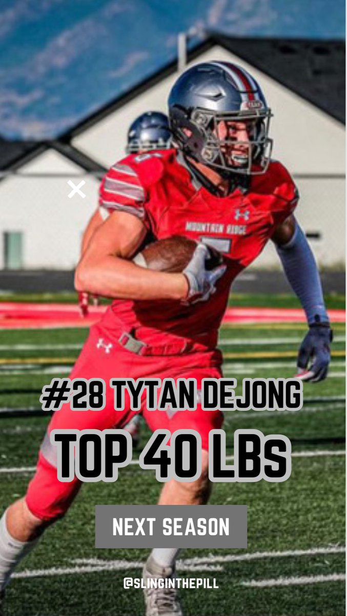 NUMBER 28: @Tytan_Dejong08 out of @MountainRidgeG1